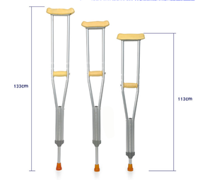 Muleta axilar médica ajustable para discapacitados y ancianos, andador antideslizante de aleación de aluminio y acero inoxidable, gran oferta - Product Image 2