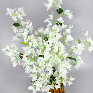 Fiori di Bouganvillea Artificiali in Seta Long Branch, Fiori di Prugna Triangolari per Decorazioni Interne ed Esterne, Matrimoni e Casa - Product Image 5