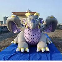 Animal gonflable géant réaliste de dragon de zénith pour la décoration d'événement