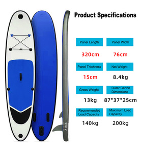 Planche de <span class=keywords><strong>surf</strong></span> <span class=keywords><strong>gonflable</strong></span> écologique portable IHOME HIKS, design <span class=keywords><strong>longboard</strong></span> de 126 pouces pour les activités en mer, en lac et en rivière - Product Image 4