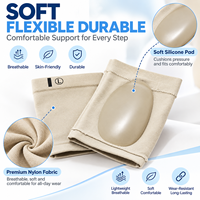 Manchons de compression avec soutien de la voûte plantaire, attelle métatarsienne pour fasciite plantaire, soulagement de la douleur des pieds plats