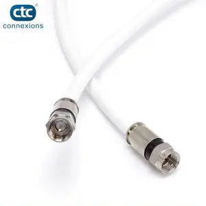 Aanpassing Goede Kwaliteit Coaciale F Compressie Connectoren Rg6 Coaxiale Kabel