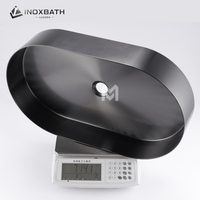 Lavabo Ovalado Comercial de Acero Inoxidable para Baño, Venta al por Mayor, 650mm, CUPC, Directo de Fábrica