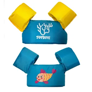 Popular Child Swim Training Arm Bands Toddlers Pool Float Arm Rings Adjustable Kids Swim Sleeves Vest life Jackets