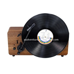 Reproductor <span class=keywords><strong>de</strong></span> vinilo LP Retro Vintage, fonógrafo <span class=keywords><strong>antiguo</strong></span> con altavoz adicional, decoración para el hogar, <span class=keywords><strong>tocadiscos</strong></span> Retro <span class=keywords><strong>de</strong></span> madera - Product Image 6