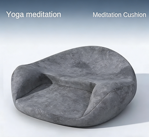 Coussin de méditation en mousse à mémoire de forme et chaise de sol, Zafu ergonomique pour le soulagement des genoux et des hanches, coussin de <span class=keywords><strong>yoga</strong></span> antidérapant pour une meilleure <span class=keywords><strong>posture</strong></span> - Product Image 1