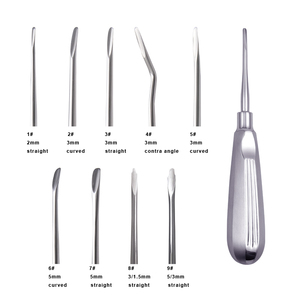 Titian Dental lurus melengkung, instrumen bedah gigi pengekstraktor ujung akar apikal Luxating - Product Image 4