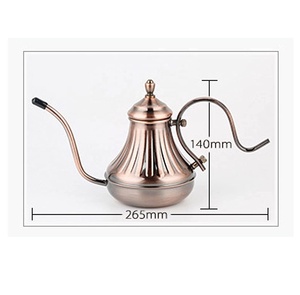 Macchina da caffè tè caffè bollitore in acciaio inox bocca Fine a collo di cigno <span class=keywords><strong>caffettiera</strong></span> beccuccio lungo versare sopra la flebo - Product Image 6