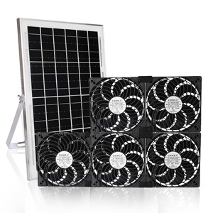Ventilador Solar CIXIKEJI de 12V DC sin Escobillas, Paquete de 5 con Panel Solar para Ventilación, Extracción y Refrigeración del Hogar - Product Image 1