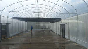 Cerceau agricole cadre en acier Tunnel vert maison Structure <span class=keywords><strong>serre</strong></span> 8*30M hauteur <span class=keywords><strong>3M</strong></span> pour la vente <span class=keywords><strong>de</strong></span> conteneurs complets - Product Image 4