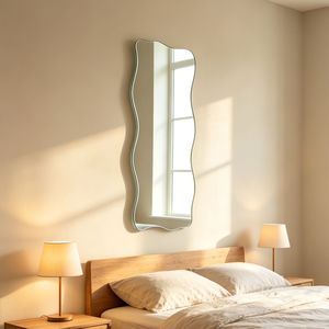 <span class=keywords><strong>Miroir</strong></span> corporel pleine longueur HD <span class=keywords><strong>Ultrafragola</strong></span> ondulé, moderne, irrégulier, sans cadre, grand format, pour la décoration, vente en gros, sur mesure - Product Image 3