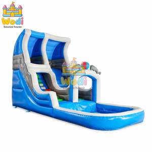 <span class=keywords><strong>Bluey</strong></span> <span class=keywords><strong>Bingo</strong></span> - Château gonflable écologique avec toboggan aquatique - Sûr pour les enfants - PVC 0,55 mm - Personnalisation disponible - Utilisation commerciale - Famille - Product Image 1