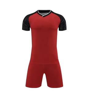 100% Полиэстеровая Футбольная форма, Индивидуальные комплекты для взрослых, унисекс, с коротким рукавом, антибактериальная быстросохнущая дышащая форма - Product Image 1