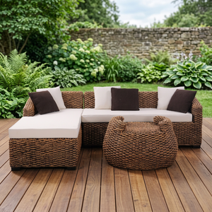 Muebles de exterior de cuerda tejida para sofá, Base de aluminio de diseño simple y elegante, alta calidad, gran oferta, nuevo diseño - Product Image 3