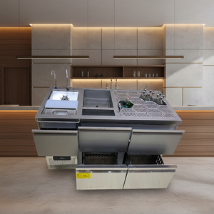 สถานีค็อกเทลแบบกำหนดเองพร้อมระบบทำความเย็นด้วยอากาศ บาร์ค็อกเทลสแตนเลสจากจีน อุปกรณ์คุณภาพสูง - Product Image 1