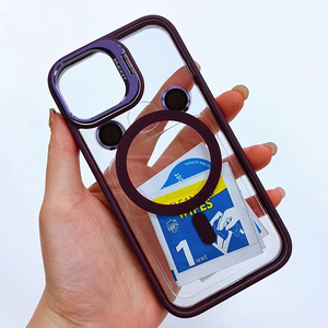 เคสชาร์จแบบแม่เหล็กไร้สายพร้อมขาตั้งเคสโทรศัพท์มือถือสำหรับ iPhone 15 14 <span class=keywords><strong>PRO</strong></span> <span class=keywords><strong>MAX</strong></span> - Product Image 2