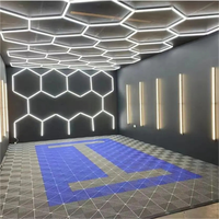 Lumière LED hexagonale à économie d'énergie avec design en nid d'abeille pour entrepôt et garage