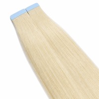 Extensions per capelli umani con nastro adesivo pre-incollato all'ingrosso, a doppia trama, lisci e lucenti, con cuticole intatte.