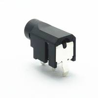 Prise audio stéréo femelle 3,5 mm de bonne qualité, connecteur SMT pour téléphone, contact en laiton plaqué Ag, boîtier en nylon, 1A 12VDC