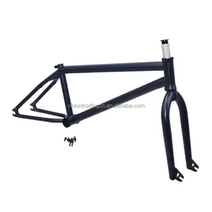 Stok Tersedia 20 Inci Bingkai Bmx Chromoly 4130 Garpu CRMO dengan Desain Poros Rem Yang Dapat Dilepas Dalam Warna Hitam Matte