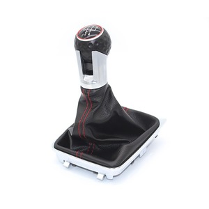 Palanca de Cambios Manual de 5 y 6 Velocidades con Funda de Cuero para Volkswagen VW <span class=keywords><strong>Golf</strong></span> <span class=keywords><strong>7</strong></span> MK7 VII GTI GTD 2013-2018 - Product Image 1