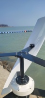 Turbine à vent verticale de 2000w sans puissance, adaptées à un usage domestique, système hors réseau, installation du toit de 2kw, petite taille