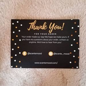Cartes de visite spéciales imprimées or – Merci de votre soutien à ma petite entreprise – Finition mate et gaufrage sur papier couché - Product Image 4