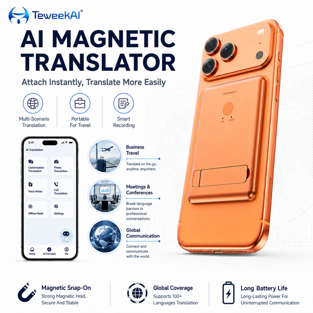 T1 Ai Portable Translator Device 150 Languages Real Time Online Offline Video Call Text Photo Recording Business Meeting