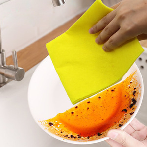 Microfiber Cleaning <b>Cloth</b> Rectangle Super <b>Absorbent</b> Kitchen Dishcloth For Pots And Pans Solid Color - Product Image 1