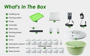 Sistema <span class=keywords><strong>de</strong></span> Torre Hidropónica Vertical <span class=keywords><strong>de</strong></span> 13 Niveles para Cultivo en Interiores e Invernaderos - Product Image 2