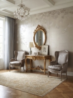 Panneau mural mat argenté brodé, motif feuilles de Ginkgo, pour chambre à coucher et décoration murale d'hôtel