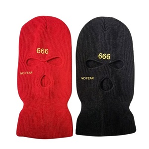 Masque de <span class=keywords><strong>Ski</strong></span> unisexe, <span class=keywords><strong>cagoule</strong></span> de différentes couleurs, personnalisé, 3 trous, avec Logo brodé - Product Image 2