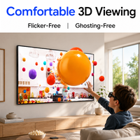 Écran LED de cinéma 3D Bestar True-to-Life, sans scintillement, 4K, 3840Hz, HDR10, luminosité 1000cd, lunettes 3D polarisées pour une expérience immersive 3D/4D