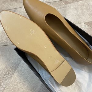 Mocassins plats en cuir véritable pour femmes, bout pointu, légers, chaussures d'été et de printemps, logo personnalisé - Product Image 3