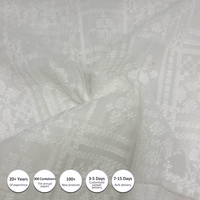 100% polyester organza broderie tissu pour vêtements