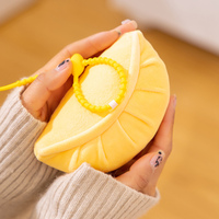 Porte-clés en peluche souple de 13 cm en forme de pain chinois Bao Zi Jiao Zi Dumpling