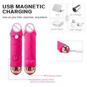 Commercio all'ingrosso Mini AV simulazione Dildo proiettile femminile masturbazione vibratore Mini ricarica <span class=keywords><strong>Sex</strong></span> Toy APP vibratore per femmina - Product Image 4