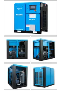 Compresor de aire de tornillo de una sola etapa compacto combinado estacionario industrial 30kw 40HP para la industria alimentaria y metalúrgica