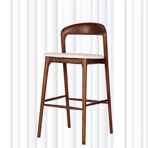 Sillas <span class=keywords><strong>de</strong></span> <span class=keywords><strong>Bar</strong></span> Modernas <span class=keywords><strong>de</strong></span> <span class=keywords><strong>Madera</strong></span> Maciza, Taburetes Altos <span class=keywords><strong>para</strong></span> Cafetería y Recepción <span class=keywords><strong>de</strong></span> <span class=keywords><strong>Bar</strong></span>, Diseño Elegante - Product Image 1
