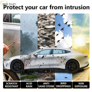 We Sun Glossy Matte <strong>Black</strong> TPU Car <strong>Wrap</strong> Full Body Piano <strong>Black</strong> Tinted Film Color Changing Satin <strong>Black</strong> Vinyl <strong>Wrap</strong> - Product Image 5