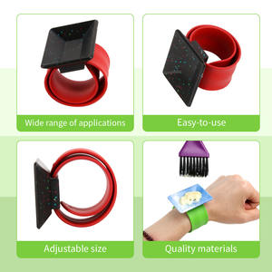 Bilek bandı saç kremi plaka saç boyama çıkarılabilir renk paleti bileklik bilek kayışı kuaför boyama plakası - Product Image 3