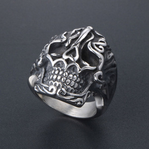 Retro Skull <b>Ring</b> <b>Titanium</b> Steel Men's Jewelry SA741 Gift Fashion <b>Rings</b> - Product Image 2
