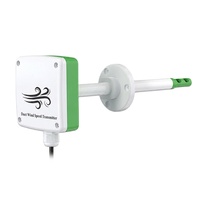 Anémomètre monté sur conduit, capteur de température, transmetteur haute précision à large plage compatible RS485, mesure du volume d'air et du vent