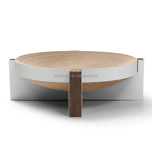 Destacável economizar espaço ondulado círculo forma gato cama tamanho personalizado Scratcher - Product Image 5
