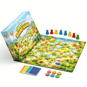 ชุดเกมกระดานส่วนตัวแบบครบชุดสำหรับครอบครัว ปาร์ตี้ เกมโต๊ะแบบอินเทอร์แอคทีฟที่ปรับแต่งได้ พร้อมอุปกรณ์เสริม รับบริการ OEM - Product Image 5