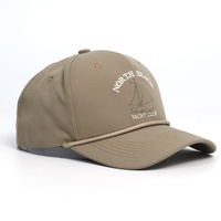 Fabrieksgemaakte outdoor zonnehoeden golfpetten 5-paneels borduurwerk gorras licht gebogen klep touw lasergesneden gat baseball caps