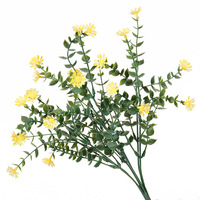 Fleurs en plastique, bouquet de fleurs artificielles, bouquet décoratif pour la maison, le bureau, le jardin, décoration intérieure, plantes artificielles