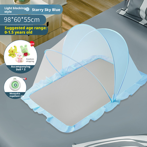 Mosquitero Plegable Portátil <span class=keywords><strong>para</strong></span> Bebé con Tela de Lana/Seda, Diseño con Estampado Animal, Apertura Rápida en un Segundo, <span class=keywords><strong>para</strong></span> Cunas y Colchonetas - Product Image 4