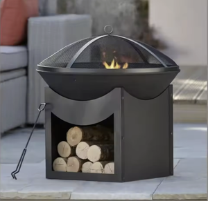 Fournisseur d'usine Blumfeldt Catania 10032140 <span class=keywords><strong>Brasero</strong></span> d'extérieur 2 en 1 en bois avec grille en acier inoxydable Fabriqué en Chine - Product Image 5