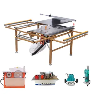 Máquina cortadora de mesa deslizante, sierra de mesa deslizante de alta precisión, automática, para cortar madera